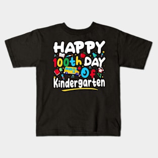 100 Days Of School Teacher 100th Day Of Kindergarten Kids T-Shirt